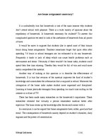 Esszék 'Are Home Assignments Necessary?', 1.                