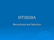Prezentációk 'Recruitment and Selection', 1.                