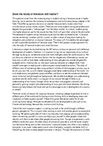 Esszék 'Does Literature Still Matter', 1.                