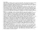 Esszék 'Different Views and Multiple Examples of Video Games', 1.                