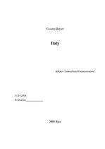 Kutatási anyagok 'Italy. Business Manners and Etiquette', 1.                