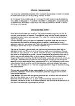 Összefoglalók, jegyzetek 'Effective Communication (Efektīva komunikācija)', 1.                