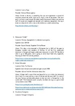 Prezentációk 'Restaurant Types in Europe', 2.                