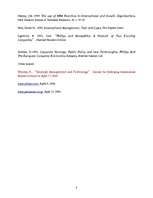 Kutatási anyagok 'Philips and Matsushita', 8.                