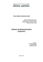 Kutatási anyagok 'Software Development Project', 1.                
