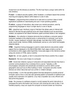 Összefoglalók, jegyzetek 'Glossary - Computers, Programming', 3.                