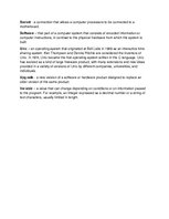 Összefoglalók, jegyzetek 'Glossary - Computers, Programming', 5.                