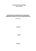 Kutatási anyagok 'Syntaxtische Besonderheiten der Fachsprache ', 1.                