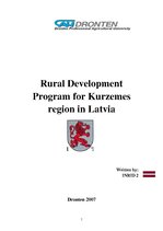 Kutatási anyagok 'Rural Development Program for Kurzeme', 1.                