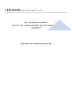 Kutatási anyagok 'Strategic Analysis of the "Norsafe AS"', 1.                