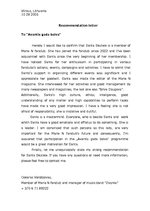 Minták 'Recommendation Letter', 1.                