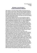 Esszék 'W.Golding "Lord of the Flies": A View to the Evilness of Mankind', 1.                