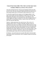 Esszék 'It Would Have Been Better if the Motor Car Had Never Been Invented', 1.                