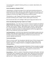 Összefoglalók, jegyzetek 'Service Encounters', 1.                