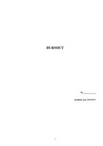 Kutatási anyagok 'Burnout', 1.                