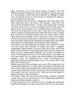 Kutatási anyagok 'Report on Short Stories by O.Henry', 2.                