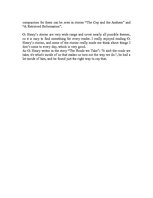 Kutatási anyagok 'Report on Short Stories by O.Henry', 3.                