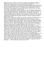 Esszék '"Helping and Hating the Homeless" A summary of Peter Marin piece.', 1.                