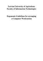 Kutatási anyagok 'Ergonomic Guidelines for Arranging a Computer Workstation', 1.                