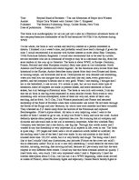 Esszék 'Book Review - Richard D.Winter "BeyoWar Memories of Major Dick Winters"', 1.                