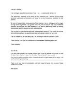 Minták 'Cover Letter', 1.                