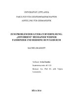 Záródolgozatok '"Effi Briest" Bei Rainer Werner Fassbinder Und Hermine Huntgeburth', 1.                