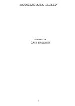Esszék 'Criminal Law. Case Trailing', 1.                