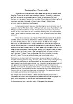 Esszék 'Business Plan "Dream Reader"', 1.                