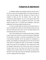 Esszék 'Indigence and Depression', 1.                