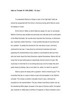 Esszék 'Text Review. Theodor Adorno "On Jazz"', 1.                