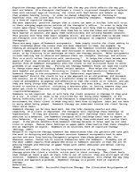 Esszék 'Cognitive Therapy', 1.                