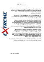 Esszék 'Risk and Adventures', 1.