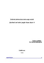 Kutatási anyagok 'What People in Latvia Know about Scotland', 1.                