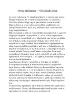 Esszék 'Orosz realizmus - magyar tétel', 1.                