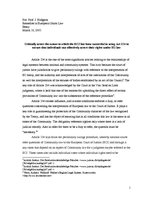 Kutatási anyagok 'European Court of Justice and Human Rights Under EU Law', 1.                