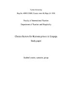 Kutatási anyagok 'Choice Factors for Karosta Prison in Liepaja', 1.                