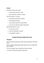 Üzleti tervek 'Business Plan for the "Outlet" Store ', 2.                