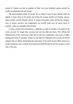 Kutatási anyagok 'Characteristics of a Murder', 5.                