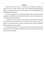 Kutatási anyagok 'Characteristics of a Murder', 14.                