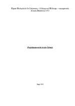 Kutatási anyagok 'Projektunterricht in der Schule', 1.                