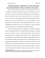 Esszék 'There Should Be a Complete Ban on the Advertising of Dangerous Products Like Cig', 1.                