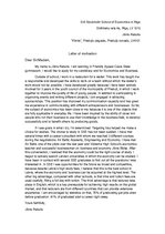 Minták 'Motivation Letter to University', 1.                