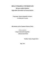 Esszék 'Mechanisms of the Common Fisheries Policy', 1.                