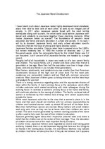 Kutatási anyagok 'The Japanese Moral Development', 1.                