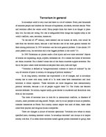 Kutatási anyagok 'Terrorism in the World', 1.                