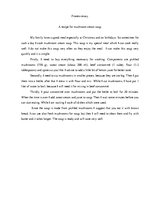 Esszék 'A Recipe for Mushroom Cream Soup', 1.                