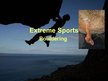 Prezentációk 'Extreme Sports. Bouldering', 1.                