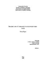 Kutatási anyagok 'Imagery and It`s Message in O.Wilde Fairy Tales', 1.                