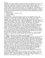 Esszék 'Organization Culture', 1.                