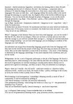 Összefoglalók, jegyzetek 'Lexicology', 5.                